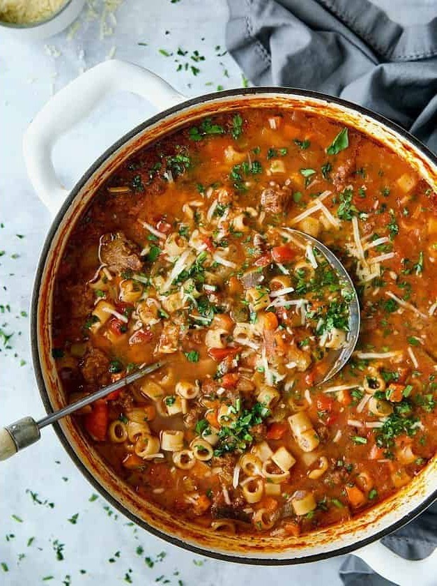 Italian Sausage Stew with Tomato Depth