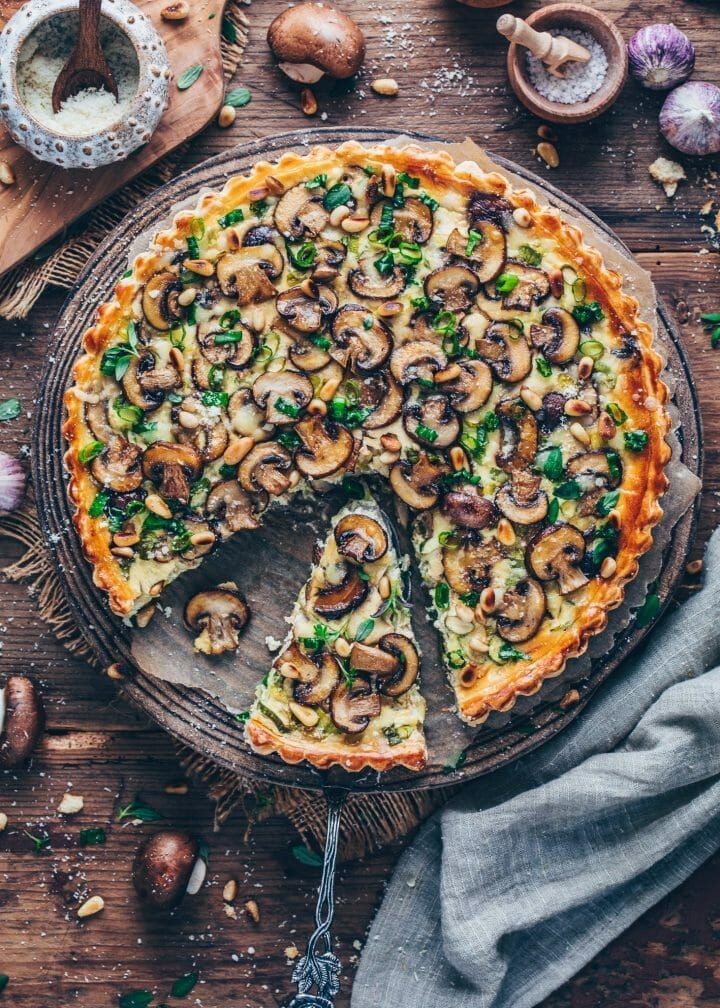 Savory Vegan Leek Potato Quiche Delight