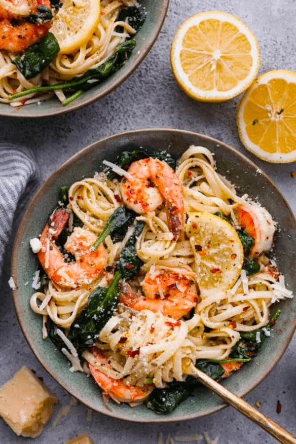 Quick Lemon Garlic Shrimp Pasta Delight