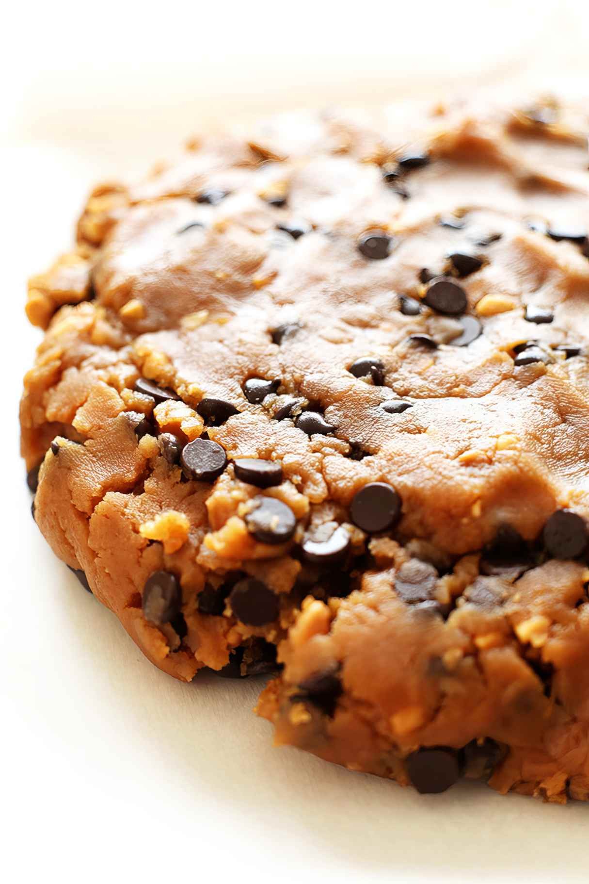 Creamy Cashew Ice Cream with Chocolate Chip Cookie Bites