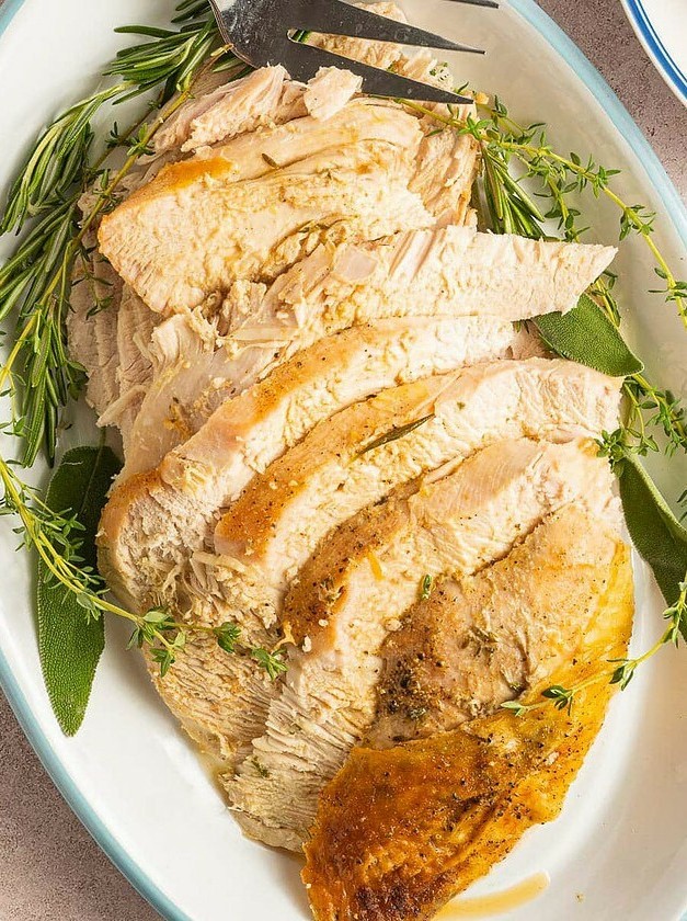 Herb Roasted Turkey Breast in Dutch Oven Delight