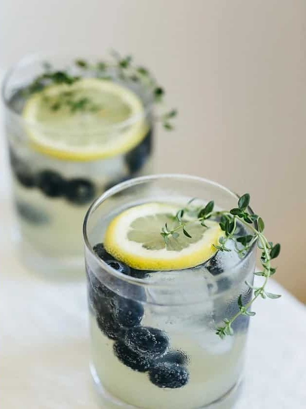 Limoncello Prosecco Sparkler with Herbs