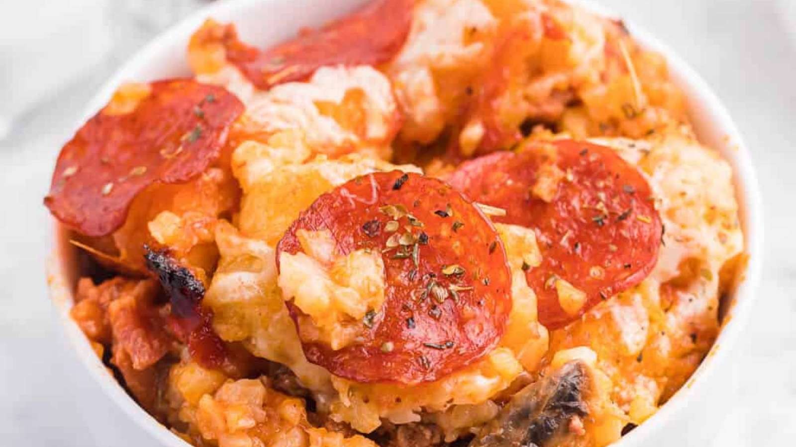 Pizza Twist on Classic Tater Tot Casserole
