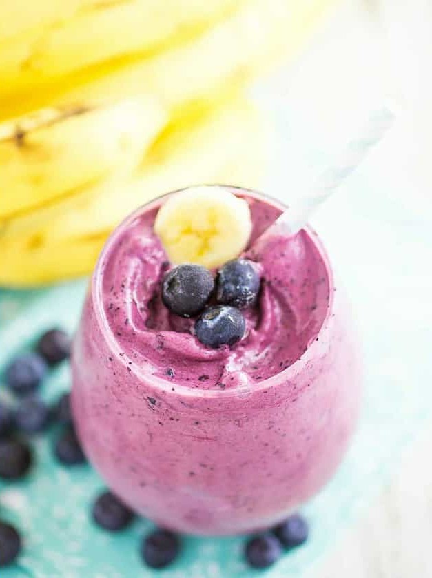 Blueberry Banana Boost Breakfast Drink