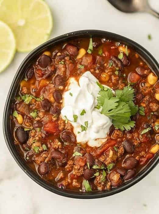 Cilantro Infused Black Bean Soup Recipe