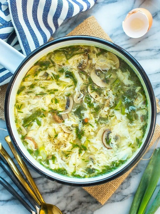 Fiery Ginger Egg Drop Soup Delight