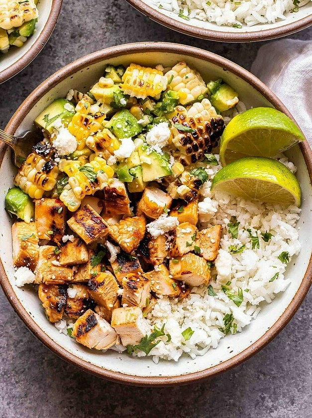 Spicy Honey Chicken Rice Bowls Delight