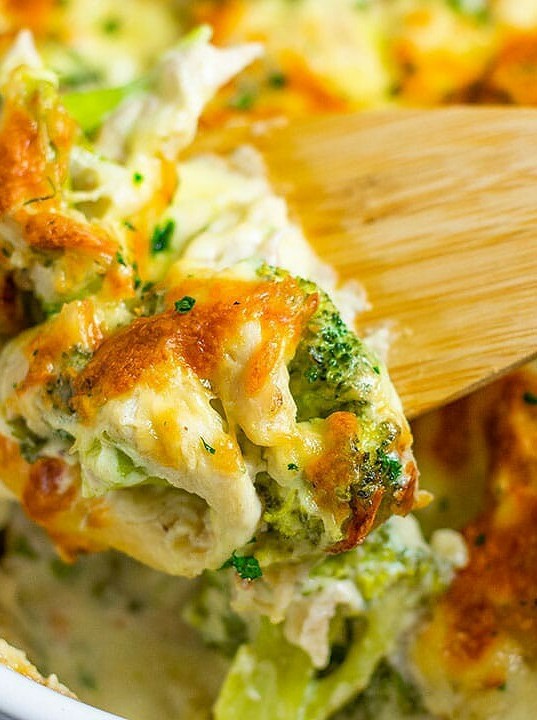 Keto Chicken Broccoli Cheese Bake