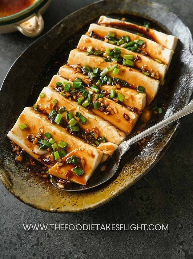 Silky Tofu in Savory Soy Sauce Glaze