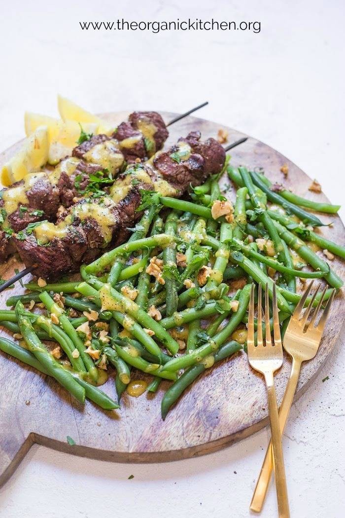 Grilled Steak & Dijon Green Bean Delights