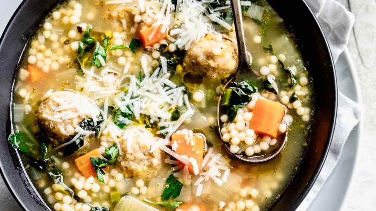 Italian Wedding Soup with Healthy Twist