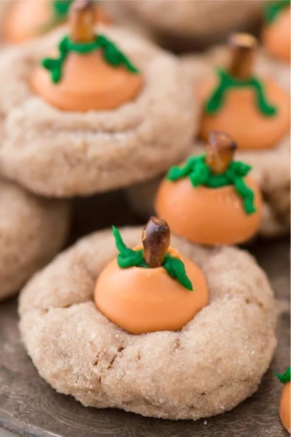 Pumpkin Kiss Cookies for Fall Baking