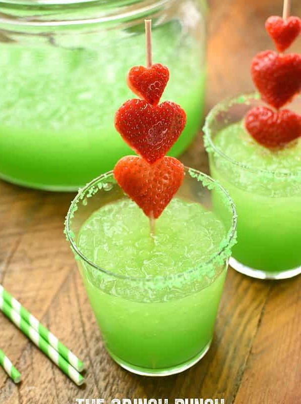 Grinchy Green Holiday Fizz