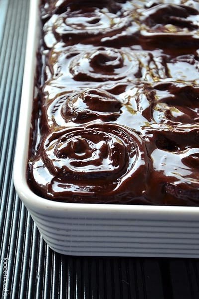 Dark Chocolate Cinnamon Swirl Buns