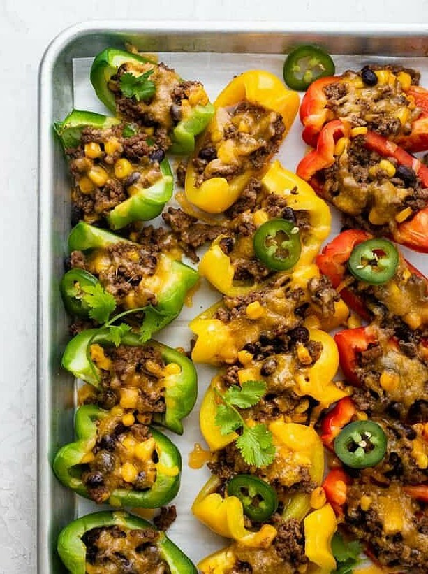 Bell Pepper Nacho Delights