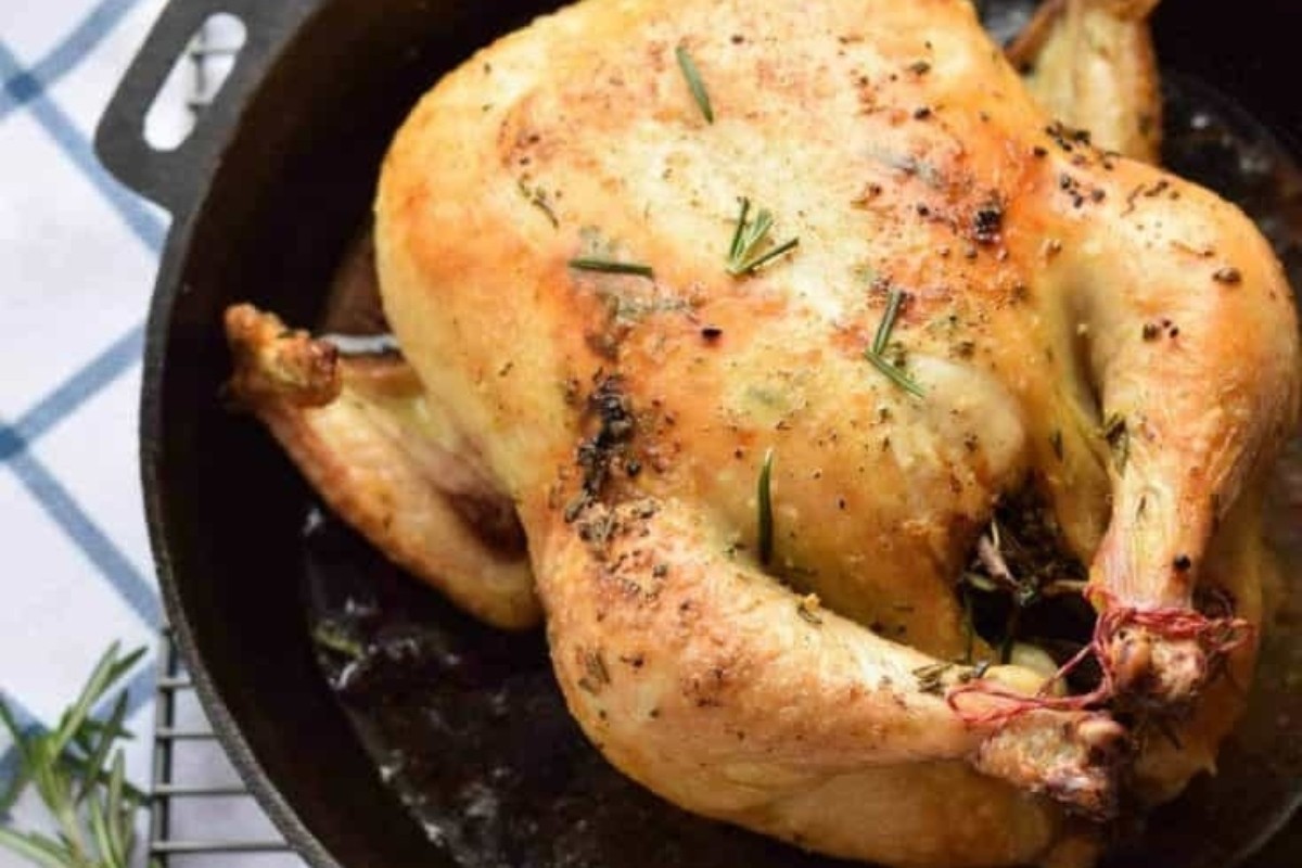 Moist Lemon Herb Roasted Chicken Delight