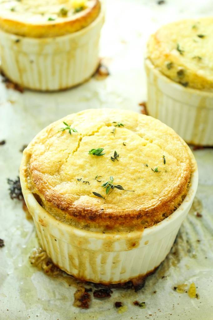 Comforting Cornbread Crusted Vegan Pot Pies