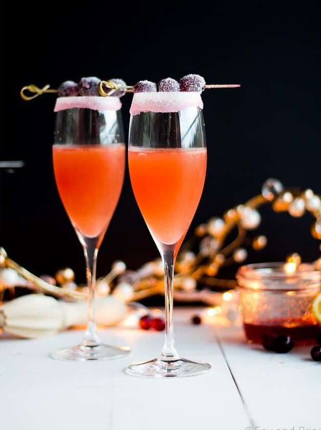 Winter Cranberry Citrus Sparkler