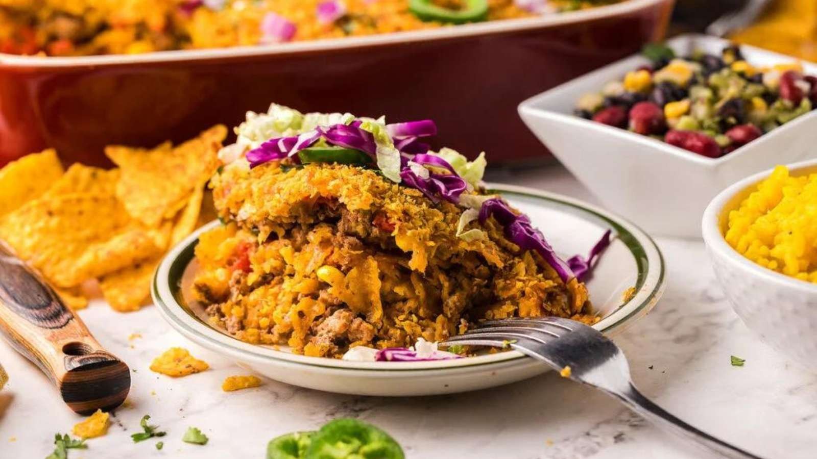 Turkey Taco Casserole with Cool Twist