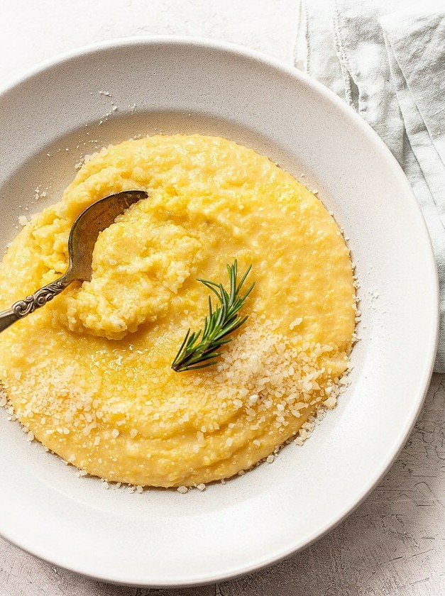Polenta Parmesan Delight with Butter