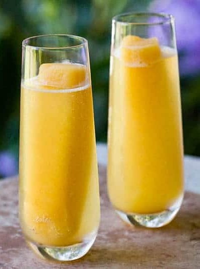 Frozen Peach Bellini Bliss