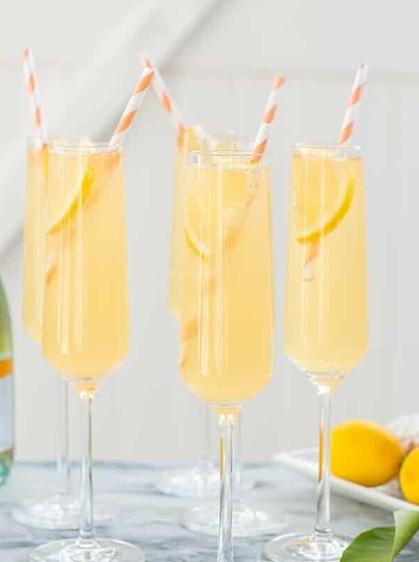 Peachy Twist on the Classic French 75