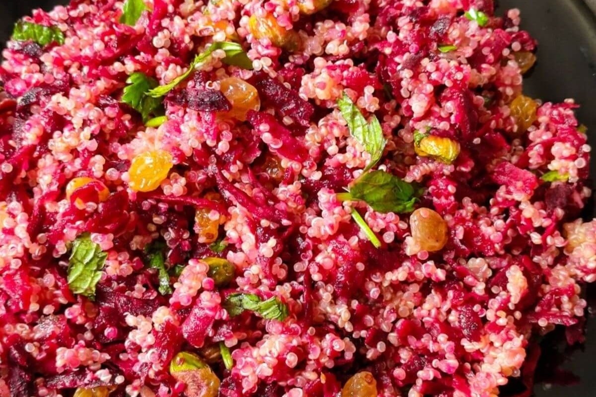 Middle Eastern Quinoa Beet Delight