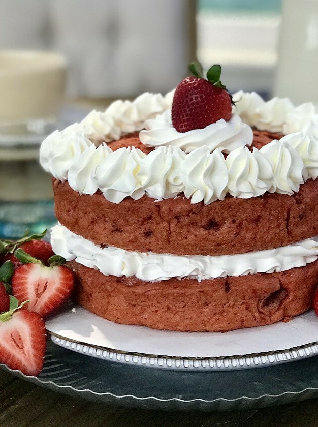 Easy Mix Cake with Fruit Fillings