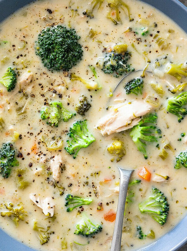 Broccoli Chicken Winter Comfort Soup