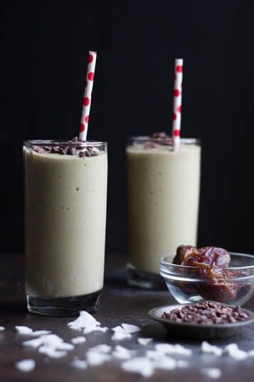 Warm Banana Date Smoothie with Spice