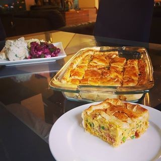 Bacon and Egg Pastry Delight