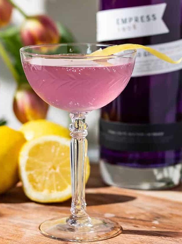 Pink-Hued Gin Fizz Cocktail Delight