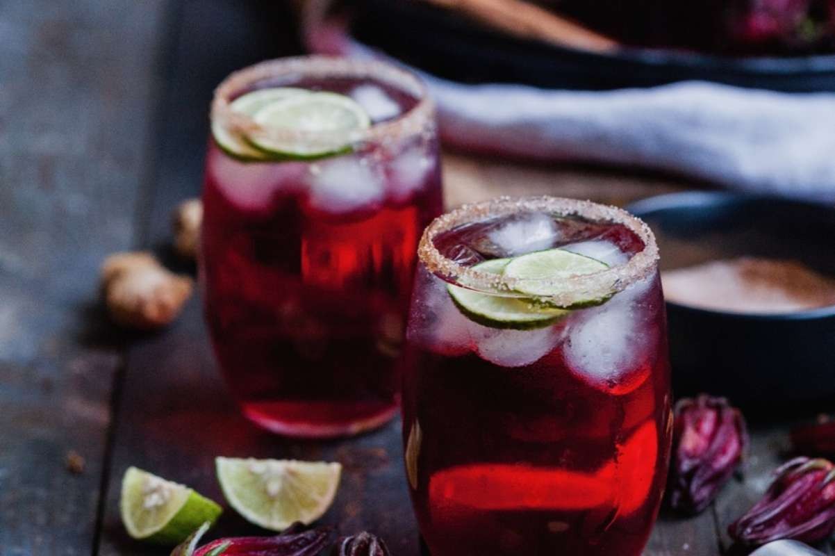 Floral Twist on Classic Winter Margaritas