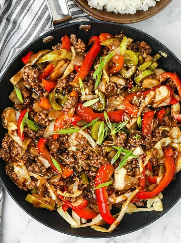 Savory Ground Beef Stir Fry Delight