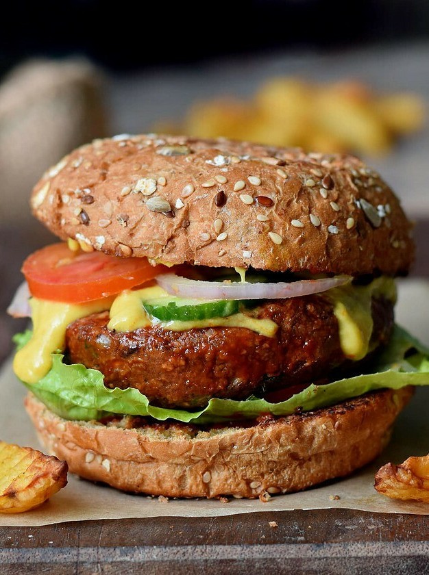 Black Bean Veggie Burgers Delight