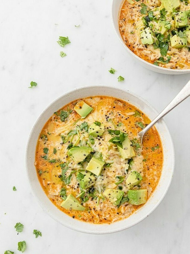 Creamy Keto Chicken Chili in 10 Minutes