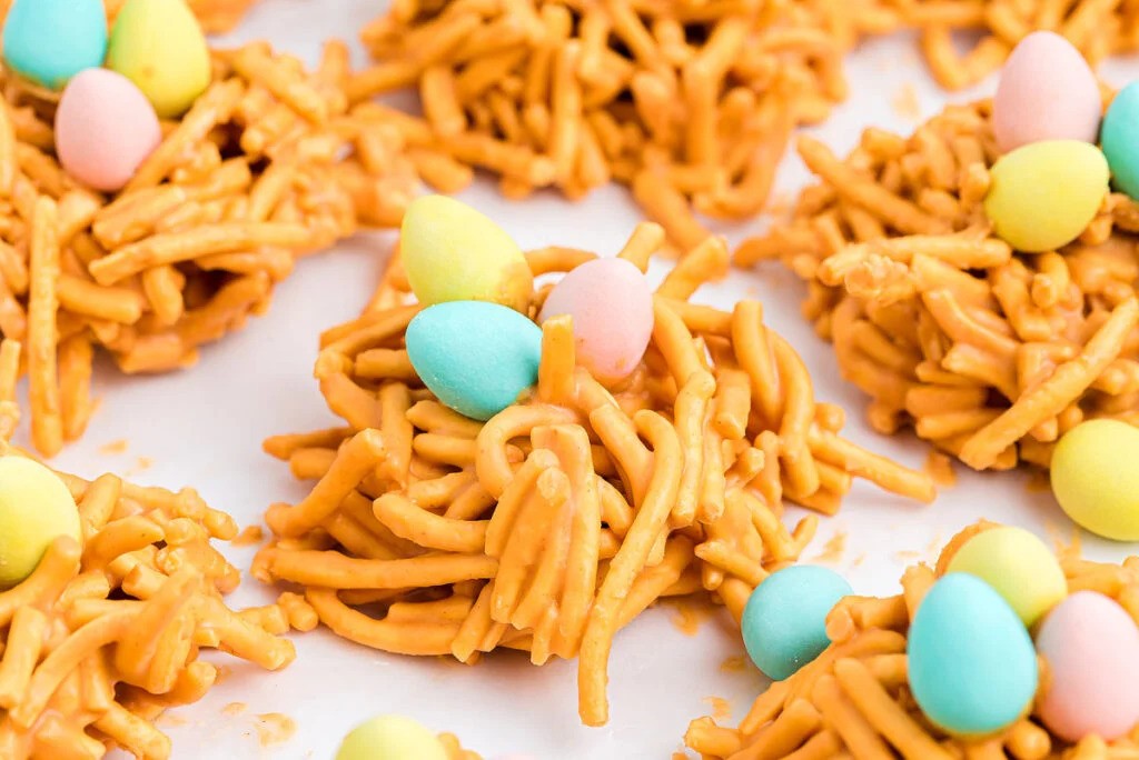 Peanut Butter Butterscotch Easter Noodle Treats