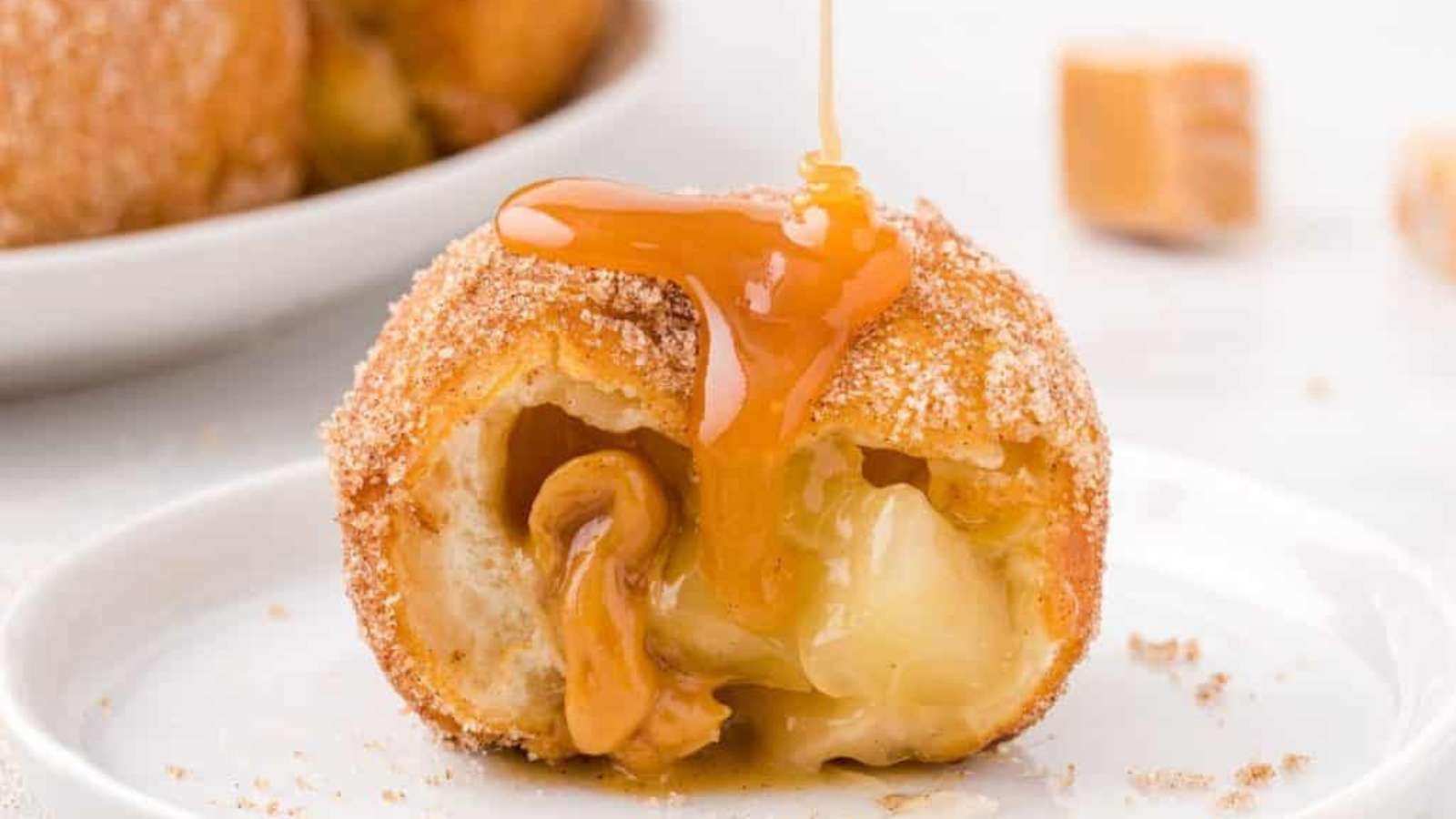 Warm Apple Pie Filled Biscuit Bites