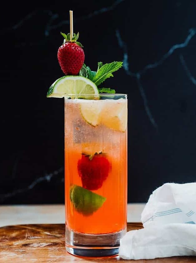 Strawberry Twist on Classic Minty Cocktails