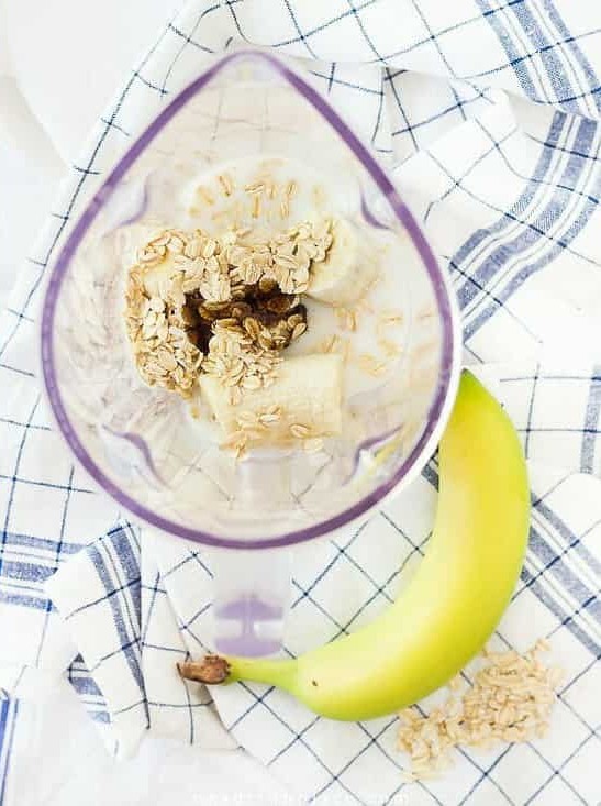 Banana Oat Bliss in a Glass