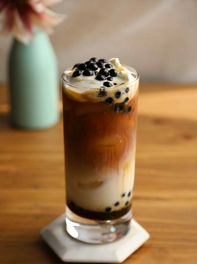 Sweet Brown Sugar Boba Coffee Refreshment