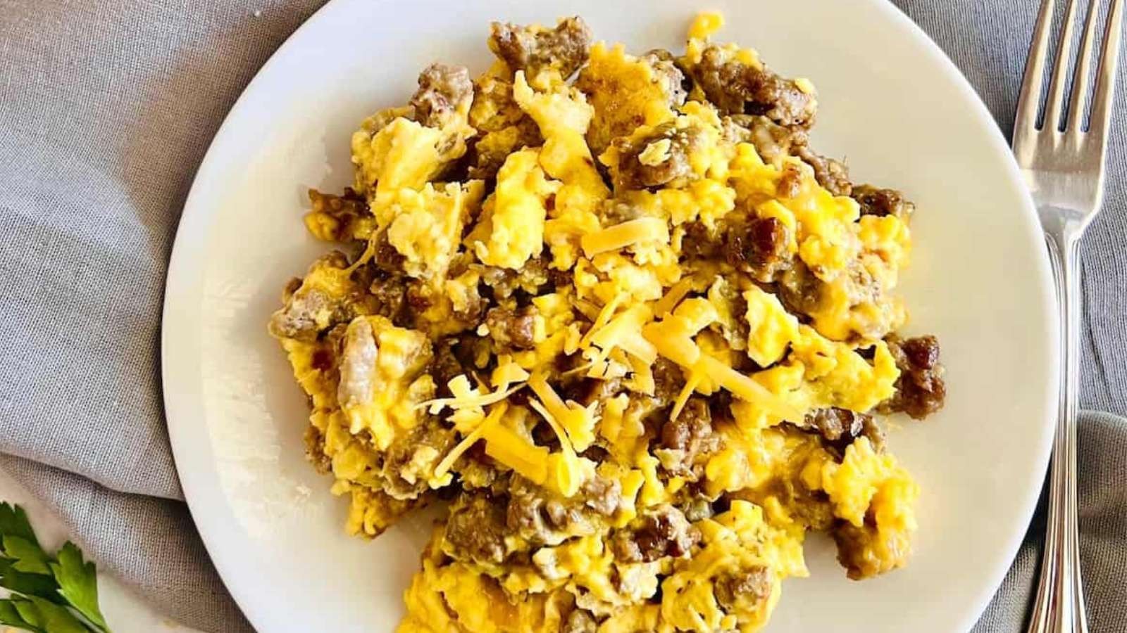 Morning Sausage, Egg, and Cheesy Delight