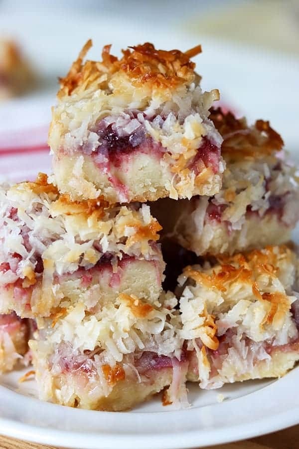 Sweet Keto Raspberry Coconut Bars