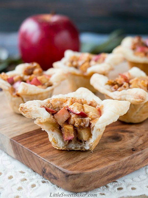 Brie, Apple, and Walnut Pastry Delights