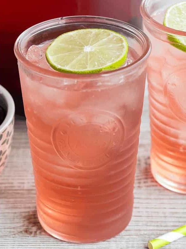 Winter Cranberry Cherry Fizz Punch