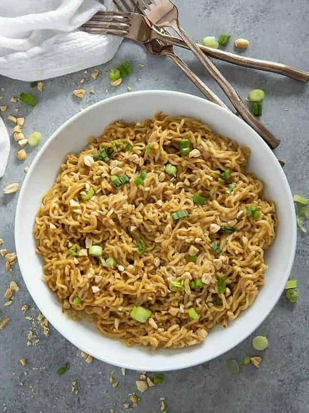 Peanutty Thai Ramen Noodle Bowl