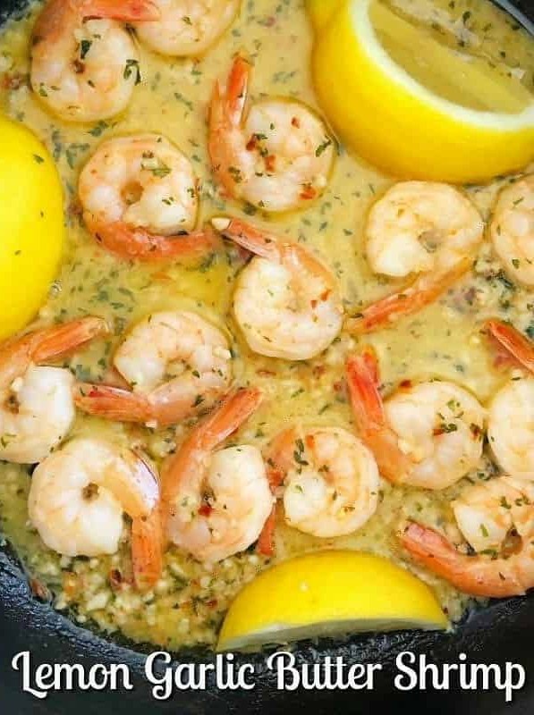 Garlic Lemon Shrimp in Rich Butter Sauce