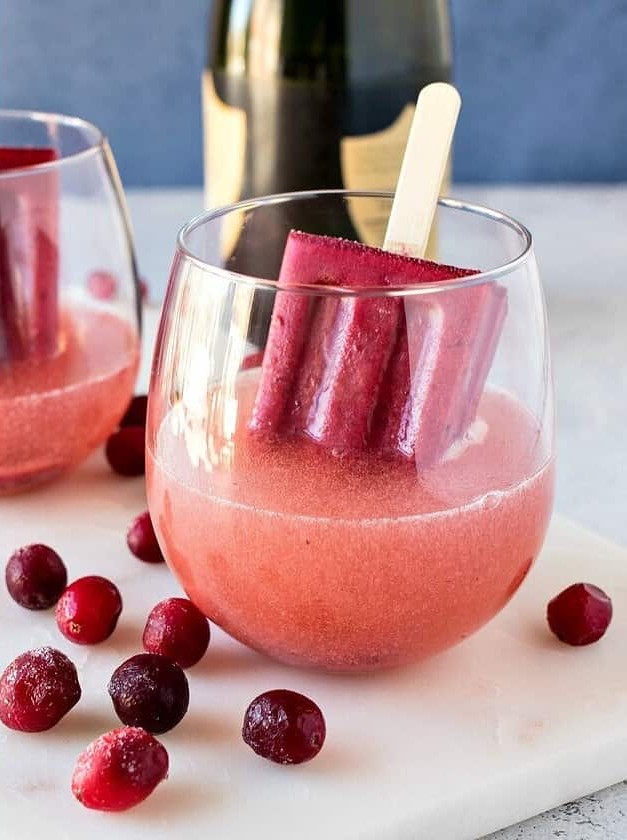 Fizzy Cranberry Cherry Sparkler Cocktail