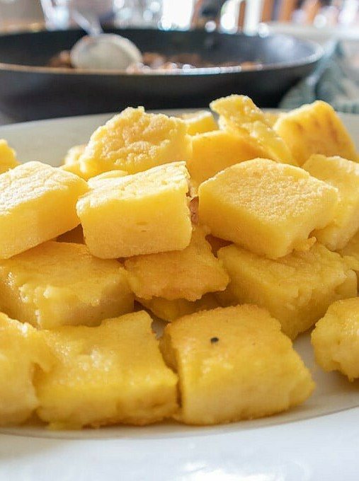 Polenta Fritters with Crispy Crunch