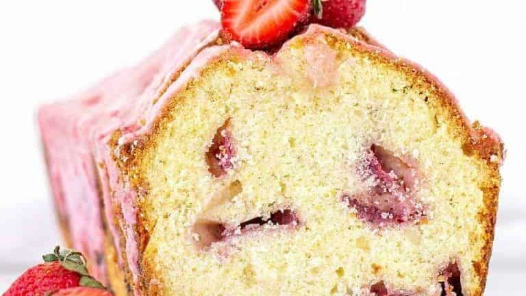 Strawberry Infused Vanilla Pound Cake